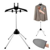 Londehuhai Garment Steamer Stand with Rotating Hanger & Heat-Resistant Glove - Adjustable Aluminum Alloy Ironing Rack for Pants, Jeans, Dresses - Folding Steamer Holder for Clothes(Color:Black) Londehuhai Garment Steamer Stand with Rotating Hanger & Heat-Resistant Glove - Adjustable Aluminum Alloy Ironing Rack for Pants, Jeans, Dresses - Folding Steamer Holder for Clothes(Color:Black)