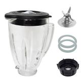 6 Cup Blender Glass Jar with Blade, Blender Replacement Parts for Aspas Para Licuadora Oster Osterizer Classic Series (NOT fit Pro, Master or Versa models) 6 Cup Blender Glass Jar with Blade, Blender Replacement Parts for Aspas Para Licuadora Oster Osterizer Classic Series (NOT fit Pro, Master or Versa models)