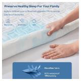 BEDLORE Waterproof Mattress Protector, Queen Size Noiseless Mattress Pad with Deep Pocket 6\'-18\' Depth, Soft Breathable Bed Mattress Cover Washable for Home, Bedroom, Hotel (White) BEDLORE Waterproof Mattress Protector, Queen Size Noiseless Mattress Pad with Deep Pocket 6\'-18\' Depth, Soft Breathable Bed Mattress Cover Washable for Home, Bedroom, Hotel (White)