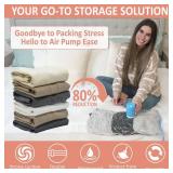 Cozy Essential 16 Pack Travel Vacuum Storage Bags with Rechargeable Wireless Electric Pump for Luggage, Suitcase, Carry-on Size Vacuum Seal Compression Space Saver Bags for Clothes and Clothing Travel Cozy Essential 16 Pack Travel Vacuum Storage Bags with Rechargeable Wireless Electric Pump for Luggage, Suitcase, Carry-on Size Vacuum Seal Compression Space Saver Bags for Clothes and Clothing Travel