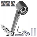 Shower Head with Handheld, Shower Heads High Pressure, High Flow Even with Low Water Pressure-Hand Held Showerhead Set,3 Modes Filtered Showerhead with 59â³Replacement Hose/Bracket/Cotton Filters Shower Head with Handheld, Shower Heads High Pressure, High Flow Even with Low Water Pressure-Hand Held Showerhead Set,3 Modes Filtered Showerhead with 59â³Replacement Hose/Bracket/Cotton Filters