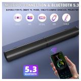 Puriom Sound Bar for Smart TV, 100W Sound Bar with Bluetooth 5.3/ARC/Opt/AUX Connect, 2-in-1 Detachable Home Soundbar, Home Theater Speaker & Bass Effect, for TV/PC/Projectors Puriom Sound Bar for Smart TV, 100W Sound Bar with Bluetooth 5.3/ARC/Opt/AUX Connect, 2-in-1 Detachable Home Soundbar, Home Theater Speaker & Bass Effect, for TV/PC/Projectors