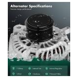 SCITOO Alternator 14489N Fits for Honda for Accord 2013, for Honda for Accord 2014, for Honda for Accord 2015, 2.4L Automatic CVT Transmission 12V 110A CW 7-Groove 311005A2A02 A005TL0581 A5TL0581ZC SCITOO Alternator 14489N Fits for Honda for Accord 2013, for Honda for Accord 2014, for Honda for Accord 2015, 2.4L Automatic CVT Transmission 12V 110A CW 7-Groove 311005A2A02 A005TL0581 A5TL0581ZC