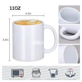 Yephets Sublimation Mugs, 12Pcs Coffee Mugs Blank White Ceramic Coffee Mug Set Sublimation Cups 11 oz Christmas Coffee Mug for Hot Chocolate Latte Tea Milk DIY Products Yephets Sublimation Mugs, 12Pcs Coffee Mugs Blank White Ceramic Coffee Mug Set Sublimation Cups 11 oz Christmas Coffee Mug for Hot Chocolate Latte Tea Milk DIY Products