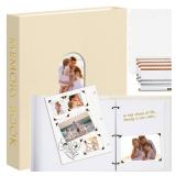 Hiwhy 8.5X11 Inch 3-Ring Scrapbook Photo Album, Linen Cover Decorative Books with 50 Sheets 100 Pages White Inner Pages, Memory Book for Anniversary, Birthday, Gifts, Home Décor (Beige) Hiwhy 8.5X11 Inch 3-Ring Scrapbook Photo Album, Linen Cover Decorative Books with 50 Sheets 100 Pages White Inner Pages, Memory Book for Anniversary, Birthday, Gifts, Home Décor (Beige)