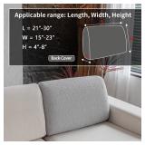 OHSIO Couch Cushion Covers for Sectional Sofa, Stretch Soft Sofa Slipcovers Washable Wear-Resistant Universal Furniture Protector for Living Room(1 Piece Back Couch Cover, Light Gray) OHSIO Couch Cushion Covers for Sectional Sofa, Stretch Soft Sofa Slipcovers Washable Wear-Resistant Universal Furniture Protector for Living Room(1 Piece Back Couch Cover, Light Gray)