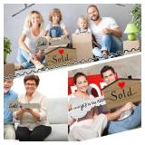 Qunclay 2 Pcs Sold Sign for New Homeowners Wooden Double Sided Real Estate Sold Key Sign Social Media Photo Props, Said Yes to the Address House and Home Sweet Home Key Shaped Wood Closing Gifts Qunclay 2 Pcs Sold Sign for New Homeowners Wooden Double Sided Real Estate Sold Key Sign Social Media Photo Props, Said Yes to the Address House and Home Sweet Home Key Shaped Wood Closing Gifts