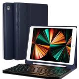 EVEO 10.2'' iPad 9th Generation Case with Keyboard (2021), Built-in Pencil Holder - iPad Case 9th Generation/8th Gen/7th â Dark Blue EVEO 10.2'' iPad 9th Generation Case with Keyboard (2021), Built-in Pencil Holder - iPad Case 9th Generation/8th Gen/7th â Dark Blue