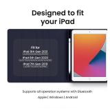 EVEO 10.2'' iPad 9th Generation Case with Keyboard (2021), Built-in Pencil Holder - iPad Case 9th Generation/8th Gen/7th â Dark Blue EVEO 10.2'' iPad 9th Generation Case with Keyboard (2021), Built-in Pencil Holder - iPad Case 9th Generation/8th Gen/7th â Dark Blue