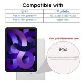 Arae for iPad Air 6th Generation Case 11 inch 2024, iPad Air 5th / iPad Air 4th Generation case 10.9 inch, Trifold Kickstand Smart Cover Auto Wake with Pencil Holder, Light Purple Arae for iPad Air 6th Generation Case 11 inch 2024, iPad Air 5th / iPad Air 4th Generation case 10.9 inch, Trifold Kickstand Smart Cover Auto Wake with Pencil Holder, Light Purple