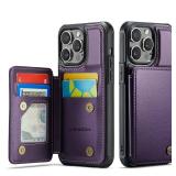 Vinich for iPhone 15 Pro Max Wallet Case with Card Holder, RFID Blocking Credit Slots Kickstand Shockproof Phone Cover Fit for iPhone 15 Pro Max 6.7\' Purple Vinich for iPhone 15 Pro Max Wallet Case with Card Holder, RFID Blocking Credit Slots Kickstand Shockproof Phone Cover Fit for iPhone 15 Pro Max 6.7\' Purple