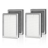 Fylmir MA25 Replacement Filter Compatible with MA Series Air Purifier 25 S1/W1/B1,3-In-1 Filtration System of MA25,H13 True HEPA Filter with Activated Carbon Filter,4 Pack Fylmir MA25 Replacement Filter Compatible with MA Series Air Purifier 25 S1/W1/B1,3-In-1 Filtration System of MA25,H13 True HEPA Filter with Activated Carbon Filter,4 Pack