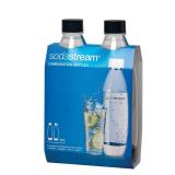 SodaStream Black 1L Slim Carbonating Bottles Twin Pack, Pack of 2 SodaStream Black 1L Slim Carbonating Bottles Twin Pack, Pack of 2