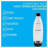 SodaStream Black 1L Slim Carbonating Bottles Twin Pack, Pack of 2 SodaStream Black 1L Slim Carbonating Bottles Twin Pack, Pack of 2