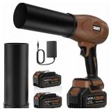 SNJORT Leaf Blower Cordless with Battery and Charger, 980,000 RPM, Extended Nozzle, Lightweight Handheld,Blower for Patio Cleaning,Leaves and Dust,Birthday Gifts for Men Dad Husbandï¼Brownï¼ SNJORT Leaf Blower Cordless with Battery and Charger, 980,000 RPM, Extended Nozzle, Lightweight Handheld,Blower for Patio Cleaning,Leaves and Dust,Birthday Gifts for Men Dad Husbandï¼Brownï¼