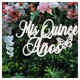 Mis Quince Anos Sign Decoration with Butterfly,15th Birthday Signs for Wall Sweet photo, Mis Quince party décor, Mis quince años wooden banner, Sweet 15 Quinceañera Decor,Quinceanera welcome Mis Quince Anos Sign Decoration with Butterfly,15th Birthday Signs for Wall Sweet photo, Mis Quince party décor, Mis quince años wooden banner, Sweet 15 Quinceañera Decor,Quinceanera welcome