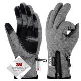 Balhvit -10â Waterproof Winter Gloves for Men & Women, 5-Layer Ski & Snow Gloves for Cold Weather, Breathable Warm Gloves with Touch Screen Fingers (L, Grey) Balhvit -10â Waterproof Winter Gloves for Men & Women, 5-Layer Ski & Snow Gloves for Cold Weather, Breathable Warm Gloves with Touch Screen Fingers (L, Grey)