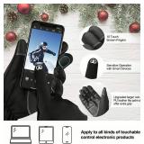 Balhvit -10â Waterproof Winter Gloves for Men & Women, 5-Layer Ski & Snow Gloves for Cold Weather, Breathable Warm Gloves with Touch Screen Fingers (L, Grey) Balhvit -10â Waterproof Winter Gloves for Men & Women, 5-Layer Ski & Snow Gloves for Cold Weather, Breathable Warm Gloves with Touch Screen Fingers (L, Grey)