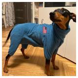 Polar Fleece Dog Jackets - Windproof Dog Sweater for Winter - Blue Medium & Large Polar Fleece Dog Jackets - Windproof Dog Sweater for Winter - Blue Medium & Large