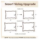 BuLuTu Cotton Muslin Kids Toddler Pillowcase with Galsang Flowers Print, Shabby Chic Nursery Pillowcases with Ruffle Edge, Boys Girls Soft Travel Pillow, Durable Pillow Cover 14\'x20\', 1 Piece BuLuTu Cotton Muslin Kids Toddler Pillowcase with Galsang Flowers Print, Shabby Chic Nursery Pillowcases with Ruffle Edge, Boys Girls Soft Travel Pillow, Durable Pillow Cover 14\'x20\', 1 Piece