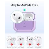 ESR for AirPods Pro 3 Case, Compatible with AirPods Pro 3rd Generation Case (2025), Compatible with MagSafe, Full Drop Protection Cover with Lanyard, Purple ESR for AirPods Pro 3 Case, Compatible with AirPods Pro 3rd Generation Case (2025), Compatible with MagSafe, Full Drop Protection Cover with Lanyard, Purple