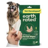 Earth Rated Dog Ear Wipes, Vet-Developed Pet Ear Wipes for Dogs & Cats, Hypoallergenic Cleaner to Remove Dirt and Wax, Wild Oat Scent, 70 Count Earth Rated Dog Ear Wipes, Vet-Developed Pet Ear Wipes for Dogs & Cats, Hypoallergenic Cleaner to Remove Dirt and Wax, Wild Oat Scent, 70 Count