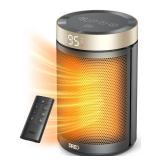 DREO Space Heater, Portable Electric Heaters for Indoor Use with Thermostat and Remote, 2024 Upgraded, Digital Display, 12H Timer, 5 Mode, 1500W PTC Ceramic Fast Safety Heat for Office Bedroom Home DREO Space Heater, Portable Electric Heaters for Indoor Use with Thermostat and Remote, 2024 Upgraded, Digital Display, 12H Timer, 5 Mode, 1500W PTC Ceramic Fast Safety Heat for Office Bedroom Home