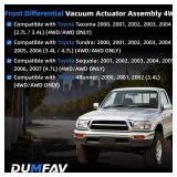 600-410 4WD models Front Differential Actuator Compatible with Toyota Tacoma, 4Runner, Tundra, Sequoia 2000â2007#Replacement for 41400-34010, 41400-34011, 41400-34012, 41400-34013 600-410 4WD models Front Differential Actuator Compatible with Toyota Tacoma, 4Runner, Tundra, Sequoia 2000â2007#Replacement for 41400-34010, 41400-34011, 41400-34012, 41400-34013