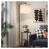 Floor Lamp with Table Natural Wood - Room Essentialsâ¢: ETL Listed, Linen Shade, Metal Body, 60\' Height Floor Lamp with Table Natural Wood - Room Essentialsâ¢: ETL Listed, Linen Shade, Metal Body, 60\' Height