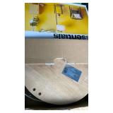 Floor Lamp with Table Natural Wood - Room Essentialsâ¢: ETL Listed, Linen Shade, Metal Body, 60\' Height Floor Lamp with Table Natural Wood - Room Essentialsâ¢: ETL Listed, Linen Shade, Metal Body, 60\' Height