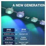 Permanent Outdoor Lights,100ft with 72LED Eaves Light, IP65 Waterproof RGB Light with AppControl, DIY SceneModes, Eave Lights for House Roof, Garden Dcor, Christmas Outdoor Decoration Permanent Outdoor Lights,100ft with 72LED Eaves Light, IP65 Waterproof RGB Light with AppControl, DIY SceneModes, Eave Lights for House Roof, Garden Dcor, Christmas Outdoor Decoration
