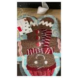 Holiday Accent Floor Rug - Reindeer Design Holiday Accent Floor Rug - Reindeer Design