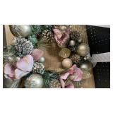 Pink and Gold Christmas Wreath Pink and Gold Christmas Wreath