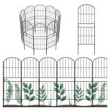 OUSHENG Decorative Garden Fence Fencing 10 Pack, 36in (H) x 10.8ft (L) Rustproof Metal Wire Panel Border Animal Barrier for Dog, Flower Edging for Yard Landscape Patio Outdoor Decor, Arched OUSHENG Decorative Garden Fence Fencing 10 Pack, 36in (H) x 10.8ft (L) Rustproof Metal Wire Panel Border Animal Barrier for Dog, Flower Edging for Yard Landscape Patio Outdoor Decor, Arched