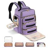 Hautton Nail Polish Organizer Holds 126 Bottles, Extra Large Storage Bag with 3 individual drawers, Professional Sturdy Lamp Supplies Nail Polish Travel Case Gift for Manicurist -Purple Hautton Nail Polish Organizer Holds 126 Bottles, Extra Large Storage Bag with 3 individual drawers, Professional Sturdy Lamp Supplies Nail Polish Travel Case Gift for Manicurist -Purple