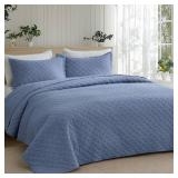 Bedsure Quilts Queen Size - Lightweight Bedspreads Queen Size with Basket Weave Pattern, Soft Quilt Bedding Set, Mineral Blue Comforter Set Coverlet for All Seasons with 2 Pillow Shams (90\' x 96\') Bedsure Quilts Queen Size - Lightweight Bedspreads Queen Size with Basket Weave Pattern, Soft Quilt Bedding Set, Mineral Blue Comforter Set Coverlet for All Seasons with 2 Pillow Shams (90\' x 96\')