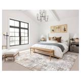 UERMEI 6x9 Area Rug Living Room Rugs - Washable Neutral Modern Abstract Soft Thin Large Rug Indoor Floor No Slip Rug Carpet for Bedroom Under Dining Table Home Office Decor - Brown Grey UERMEI 6x9 Area Rug Living Room Rugs - Washable Neutral Modern Abstract Soft Thin Large Rug Indoor Floor No Slip Rug Carpet for Bedroom Under Dining Table Home Office Decor - Brown Grey