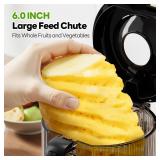 ECOSELF Cold Press Juicer with 3 Filters (For Juice/Sorbet/Nut Milk), Juicer Machines With 6.0\' Wide Mouth Hopper, Self Feeding & Hands-Free Design, Juicer for Family Gathering Party, With Pusher ECOSELF Cold Press Juicer with 3 Filters (For Juice/Sorbet/Nut Milk), Juicer Machines With 6.0\' Wide Mouth Hopper, Self Feeding & Hands-Free Design, Juicer for Family Gathering Party, With Pusher