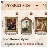 BrightRow 3 Pack Vintage Picture Frames, 8x10 Inch Gold Bronze Elegant Antique Photo Frames with Glass Front for Tabletop and Wall Mount Retro Home Decor Gallery Wall Art BrightRow 3 Pack Vintage Picture Frames, 8x10 Inch Gold Bronze Elegant Antique Photo Frames with Glass Front for Tabletop and Wall Mount Retro Home Decor Gallery Wall Art