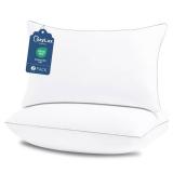 CozyLux Pillows Queen Size Set of 2, Hotel Quality Bed Pillows for Sleeping 2 Pack, Cooling Pillows for Side Back and Stomach Sleepers, Down Alternative Luxury Soft Supportive Fluffy Pillows (18x28) CozyLux Pillows Queen Size Set of 2, Hotel Quality Bed Pillows for Sleeping 2 Pack, Cooling Pillows for Side Back and Stomach Sleepers, Down Alternative Luxury Soft Supportive Fluffy Pillows (18x28)