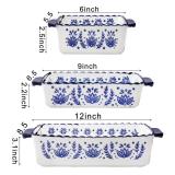 SOUJOY 3 Pack Porcelain Bakeware Set, Rectangular Baking Dishes, Lasagna Pan for Cooking, Kitchen, Casserole Dishes, Cake Dinner, Banquet and Daily Use SOUJOY 3 Pack Porcelain Bakeware Set, Rectangular Baking Dishes, Lasagna Pan for Cooking, Kitchen, Casserole Dishes, Cake Dinner, Banquet and Daily Use