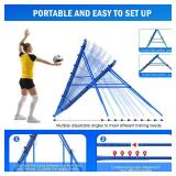 6x4FT Volleyball Rebounder Net Pro, Baseball Softball Rebound Pitch Back Net, Adjustable Angle Lacrosse Bounce Back Practice Equipment, Easy Quick Setup, Ideal for Outdoor and Backyard Training 6x4FT Volleyball Rebounder Net Pro, Baseball Softball Rebound Pitch Back Net, Adjustable Angle Lacrosse Bounce Back Practice Equipment, Easy Quick Setup, Ideal for Outdoor and Backyard Training