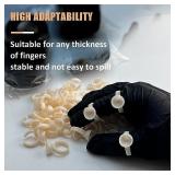 INKin 60Pcs Disposable Pigment Glue Rings, Permanent Makeup Rings Tattoo Ink Holder, Eyelash Extension Application (Large) INKin 60Pcs Disposable Pigment Glue Rings, Permanent Makeup Rings Tattoo Ink Holder, Eyelash Extension Application (Large)
