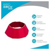 BIRDROCK HOME Red Christmas Tree Collar | Luxurious Velvet Fabric | Foldable Holiday Skirt for Hiding Tree Stand & Water Base | Protects from Pets | Decorative Design for Elegant Festive Displays BIRDROCK HOME Red Christmas Tree Collar | Luxurious Velvet Fabric | Foldable Holiday Skirt for Hiding Tree Stand & Water Base | Protects from Pets | Decorative Design for Elegant Festive Displays