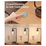 DEWENWILS Touch Dimmer Switch, Touch Pad Control with 3 Levels of Dimming, Dimmable LED/CFL Lights, and Incandescent Bulbs, Extension Cord, ETL Listed, White DEWENWILS Touch Dimmer Switch, Touch Pad Control with 3 Levels of Dimming, Dimmable LED/CFL Lights, and Incandescent Bulbs, Extension Cord, ETL Listed, White