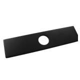 Biaungdo 10\' Hole Cover Deck Plate, Matte Black Escutcheon Plate Stainless Steel Bathroom Faucet Plate Rectangle Faucet Cover Plate for 1 or 3 Hole Bathroom Vanity Sink Faucet Biaungdo 10\' Hole Cover Deck Plate, Matte Black Escutcheon Plate Stainless Steel Bathroom Faucet Plate Rectangle Faucet Cover Plate for 1 or 3 Hole Bathroom Vanity Sink Faucet