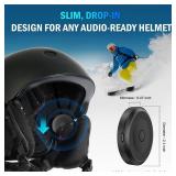 Wireless Bluetooth 6.0 Ski Helmet Speakers - 30H Playtime, Glove-Friendly, HDR Audio, IPX5 Waterproof, Rechargeable Drop-in Headphones with Built-in Mic for Skiing & Snowboarding Audio Ready Helmets Wireless Bluetooth 6.0 Ski Helmet Speakers - 30H Playtime, Glove-Friendly, HDR Audio, IPX5 Waterproof, Rechargeable Drop-in Headphones with Built-in Mic for Skiing & Snowboarding Audio Ready Helmets