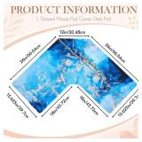 Relaxweex L Shaped Desk Mat 33'' Large Rubber Printing Mouse Corner Pad Long Extended Non-Slip Rubber Desk Mat Computer Protection Supplies(Blue) Relaxweex L Shaped Desk Mat 33'' Large Rubber Printing Mouse Corner Pad Long Extended Non-Slip Rubber Desk Mat Computer Protection Supplies(Blue)