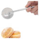 HULISEN Flour Duster for Baking, One-Handed Operation, 304 Stainless Steel Powdered Sugar Shaker Duster, Pick Up and Dust Flour Sifter, Gift Package HULISEN Flour Duster for Baking, One-Handed Operation, 304 Stainless Steel Powdered Sugar Shaker Duster, Pick Up and Dust Flour Sifter, Gift Package