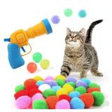 JPTECY Cat Ball Toy Launcher Gun 34pcs Cat Toys for Indoor Cats Interactive Kitten Toys for Bored Indoor Adult Cats JPTECY Cat Ball Toy Launcher Gun 34pcs Cat Toys for Indoor Cats Interactive Kitten Toys for Bored Indoor Adult Cats